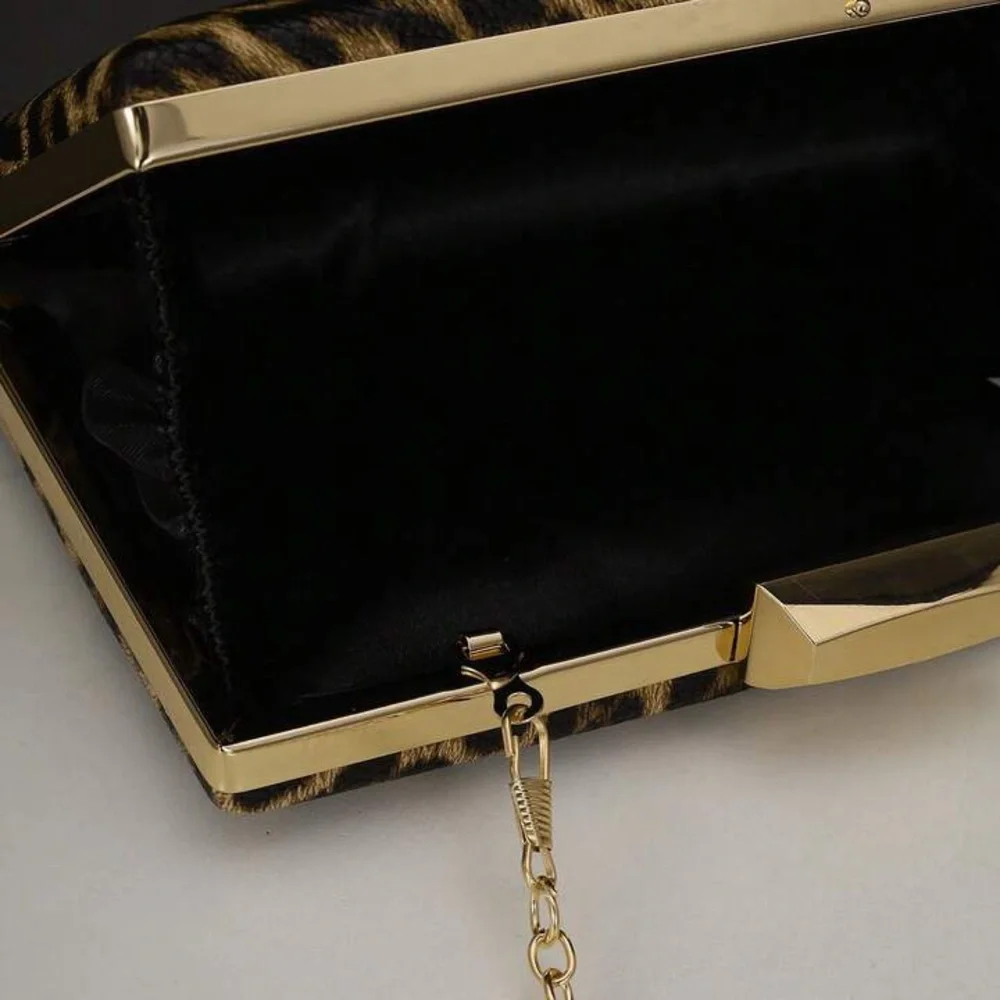 Leopard Print Clutch Bag - Picture 4 of 6